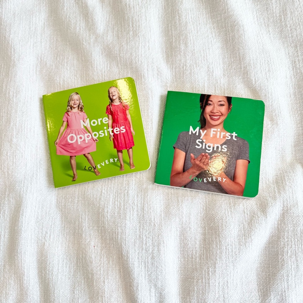 Lovevery Children's Board Books Set Sign Language‎ Baby Toddler Educational